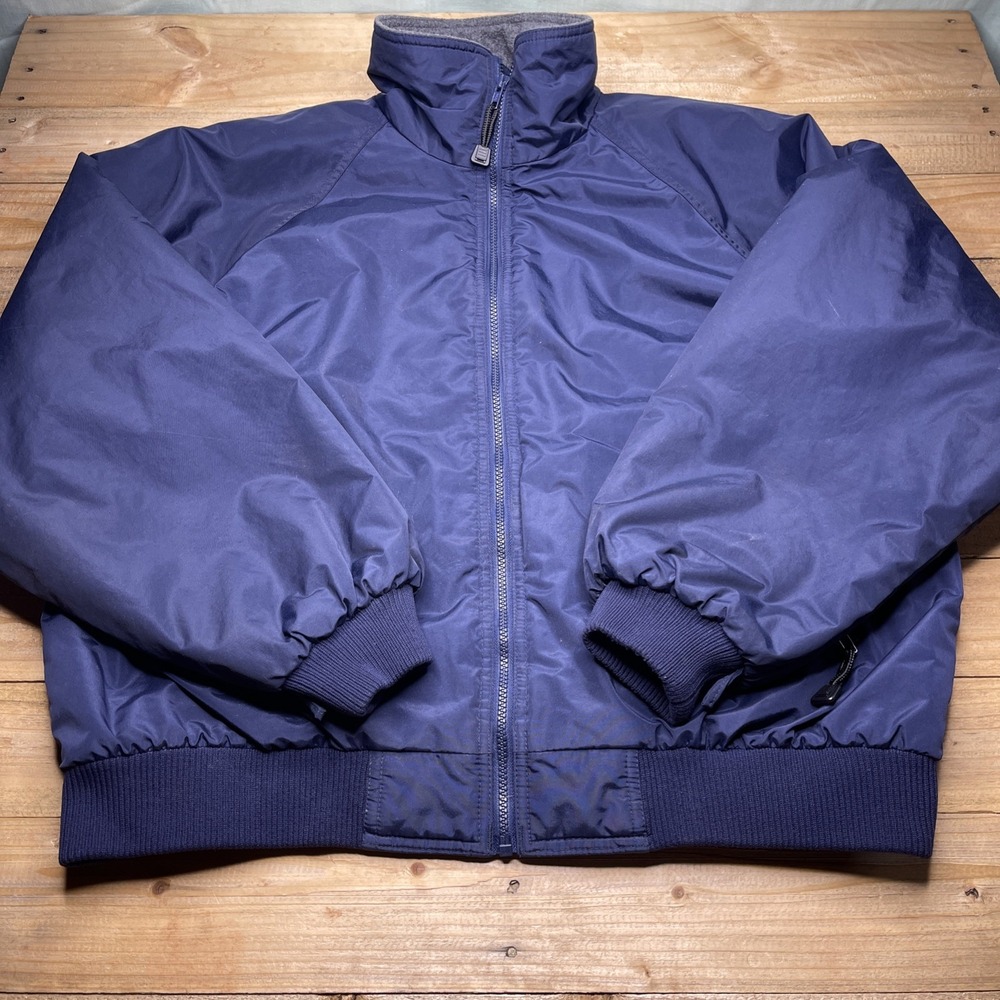 WearGuard Bomber Jacket Mens XL Navy Blue Insulated Fleece Lined Work Coat 401H